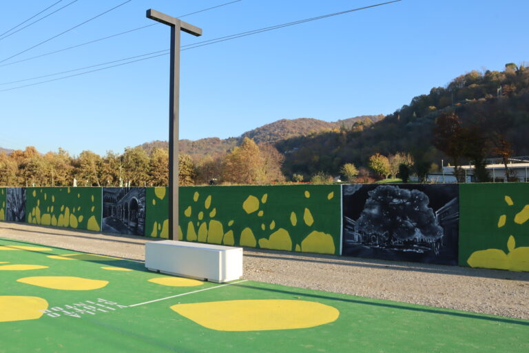 I murales e l'opera di street art nel Parco Moroni